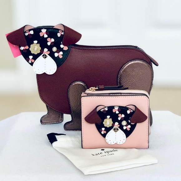 Kate Spade Floral Pup Crossbody and Bifold… - Picture 3 of 7